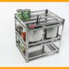 Giá đựng chai lọ - dao thớt inox hộp Fulco Fc17