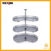 Giá kệ góc treo đồ 3 tầng xoay 360 độ VICKINI 18229.800 GRPR