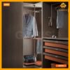 Giá xoay, treo góc tủ quần áo, 3 tầng GW33R