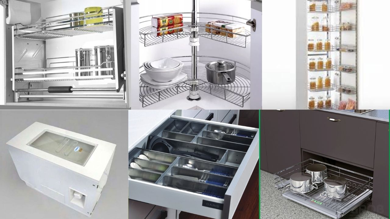 Các loại phụ kiện tủ bếp phổ biến