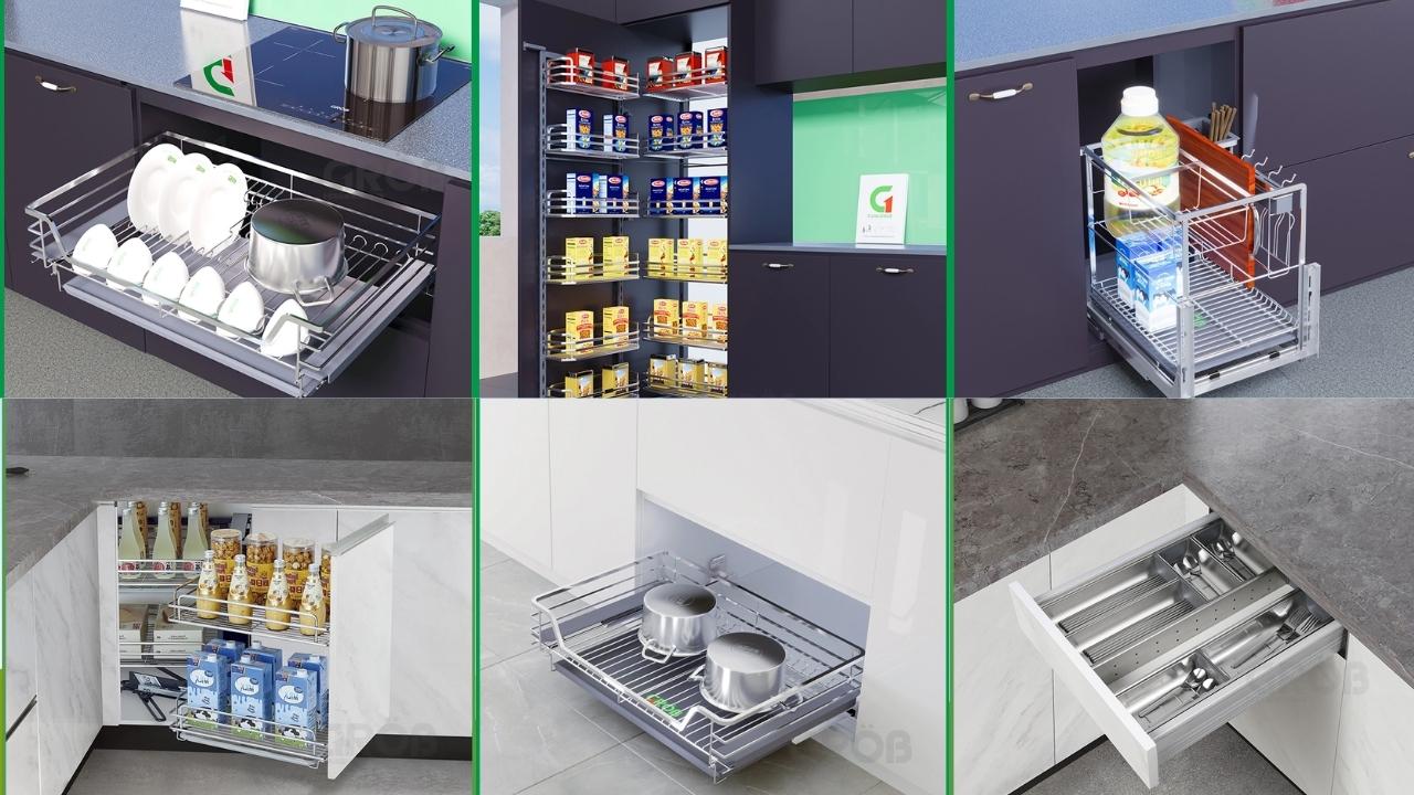 Các sản phẩm phụ kiện tủ bếp của Grob