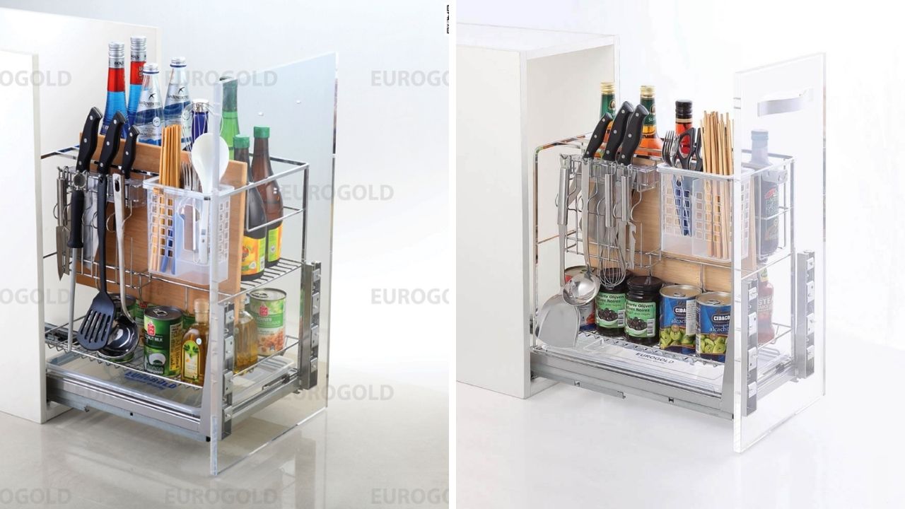 Giá Dao Thớt Nan Vuông Inox 201 Eurogold