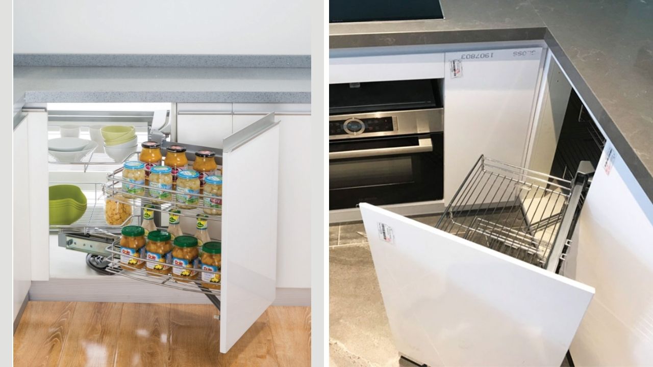 Giá Góc Liên Hoàn Inox Ray Giảm Chấn Dòng EP Eurogold
