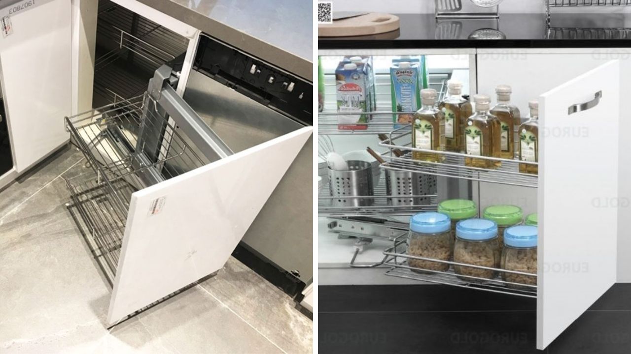 Giá Góc Liên Hoàn Inox Ray Giảm Chấn Dòng EPS Eurogold
