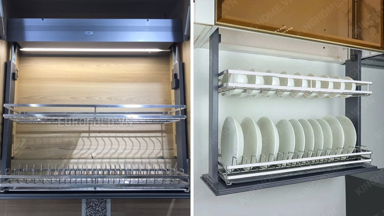 Giá Nâng Hạ Điện Inox 304 Eurogold EMP700