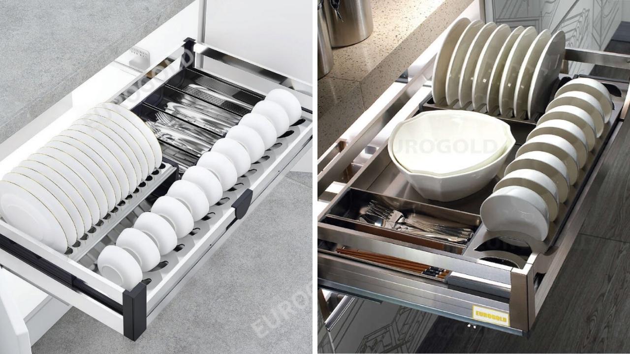 Giá bát đĩa inox hộp Eurogold dòng EU133xxx