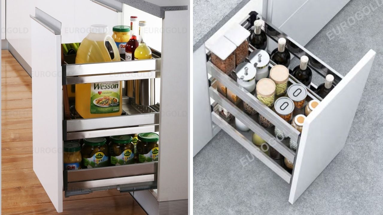 Giá gia vị inox hộp Eurogold