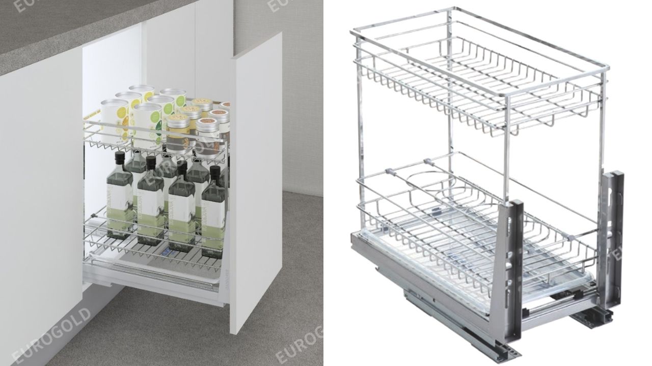 Giá gia vị nan vuông inox 304 Eurogold