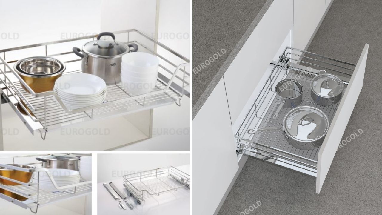 Kệ xoong nồi inox 304 gắn cánh