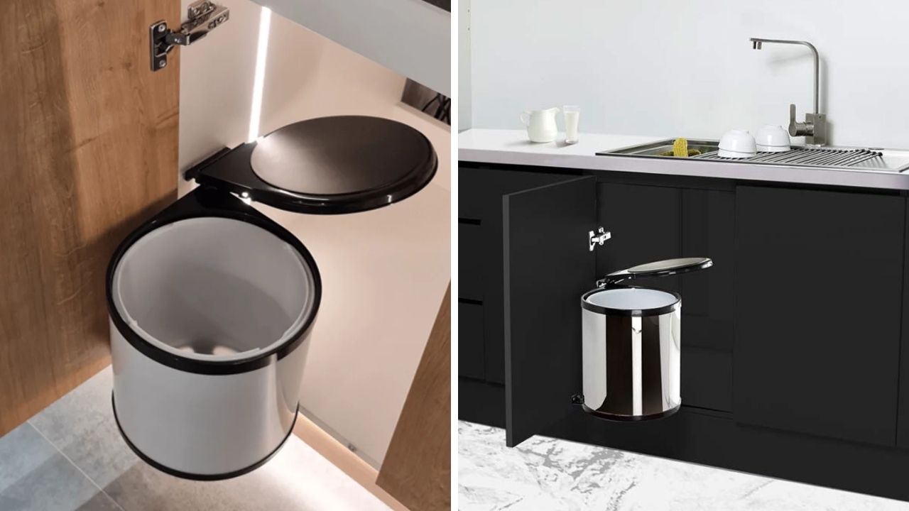 Thùng đựng rác gắn cánh Hafele