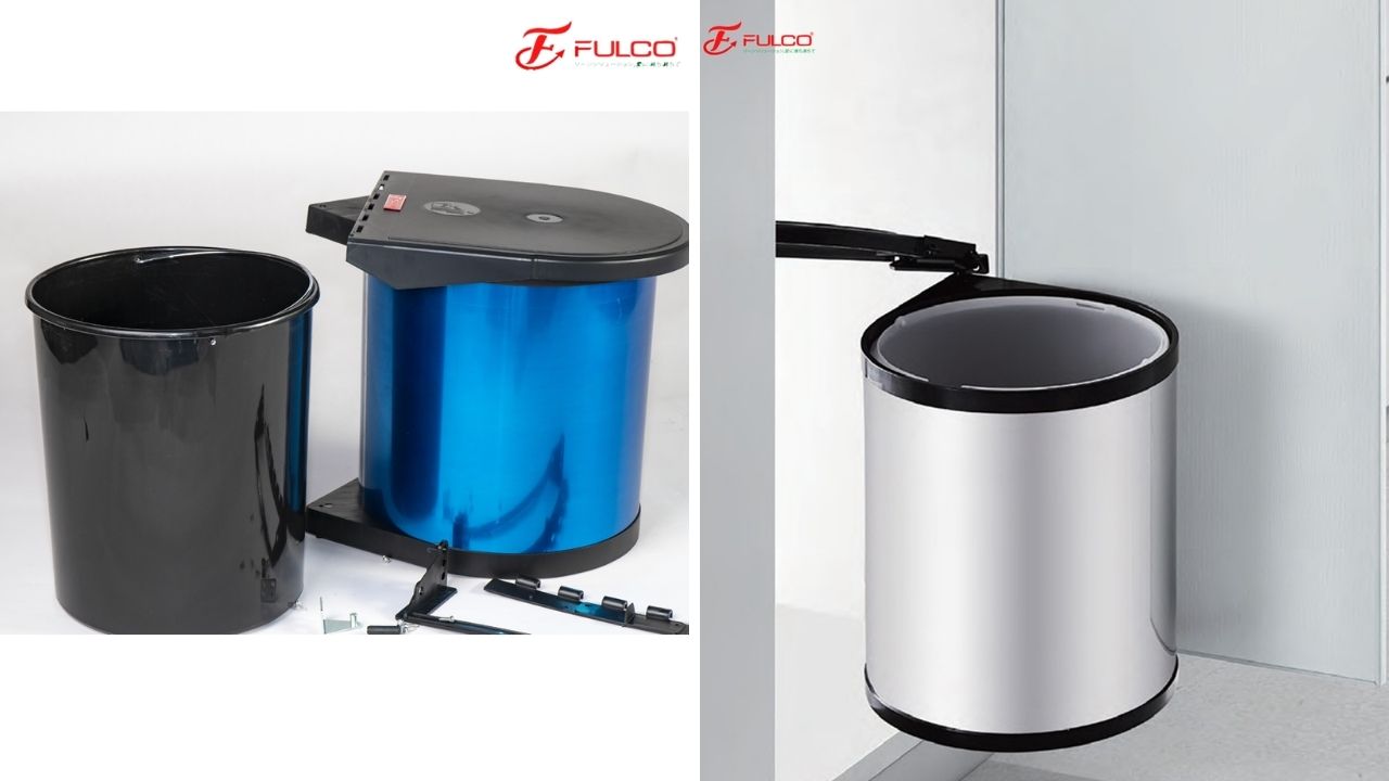 Thùng rác inox gắn cánh Fulco Fc40