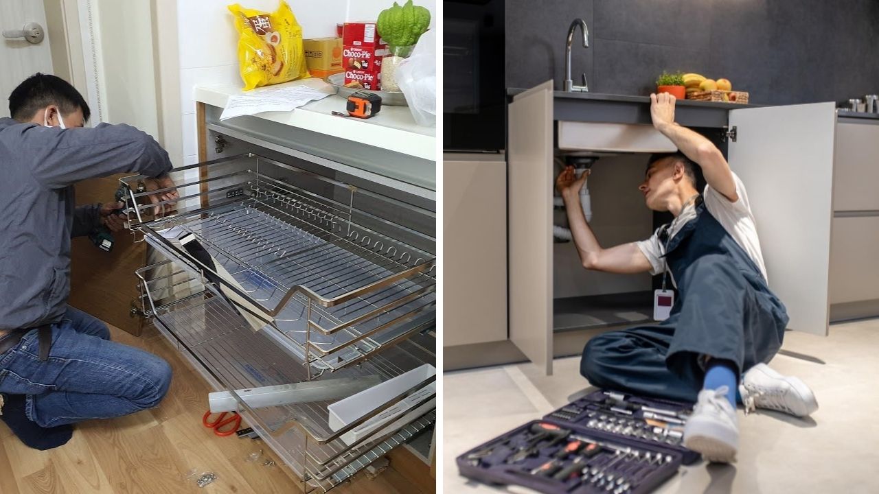 Lắp Đặt Phụ Kiện Tủ Bếp Đúng Kỹ Thuật