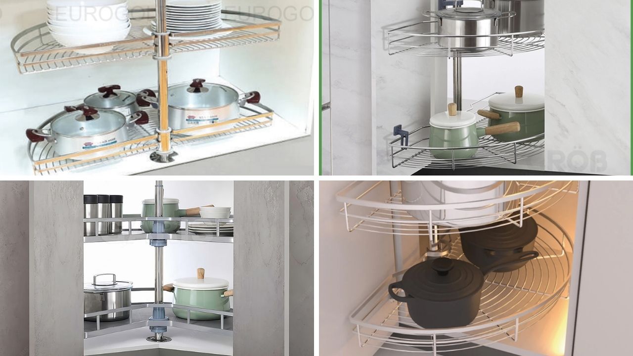 Một số mâm xoay tủ bếp của các thương hiệu lớn
