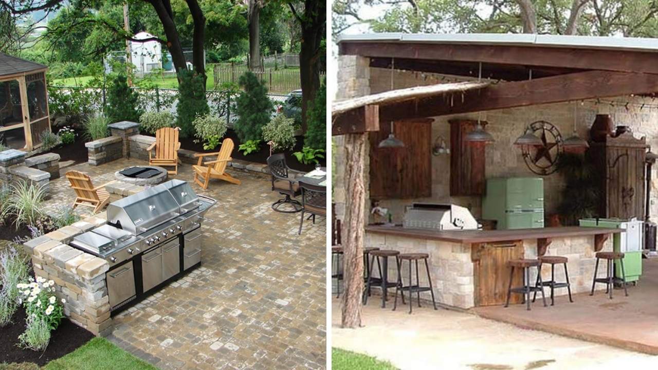 Thiết Kế Bếp Sân Vườn Kết Hợp BBQ Ngoài Trời