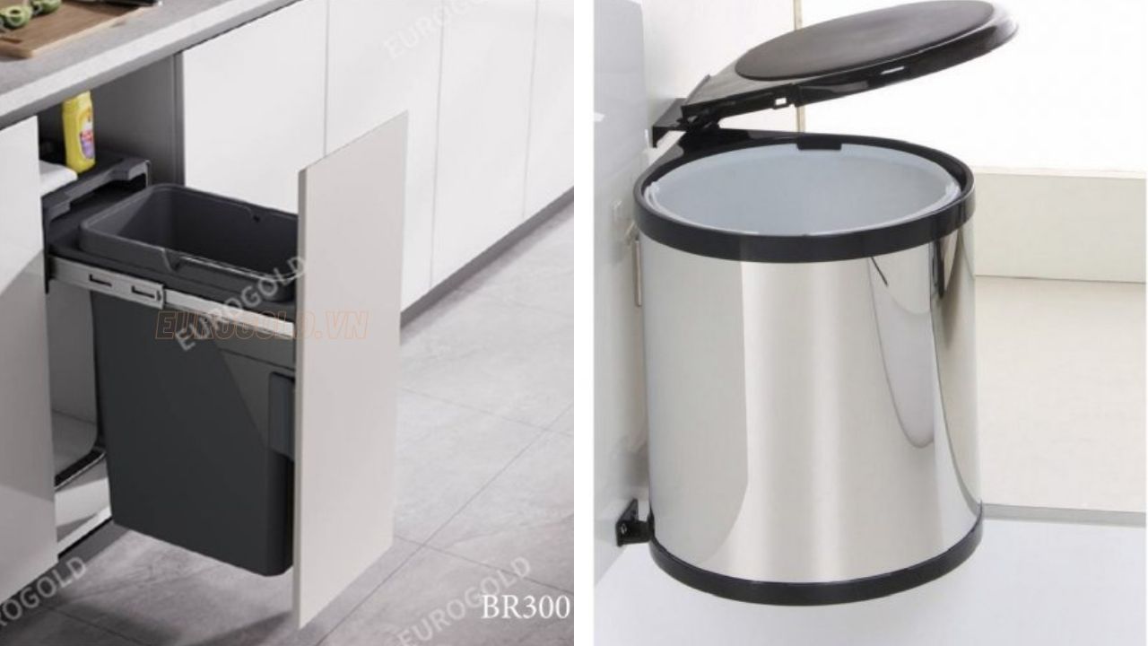 Thùng Rác Gắn Cánh Giảm Chấn