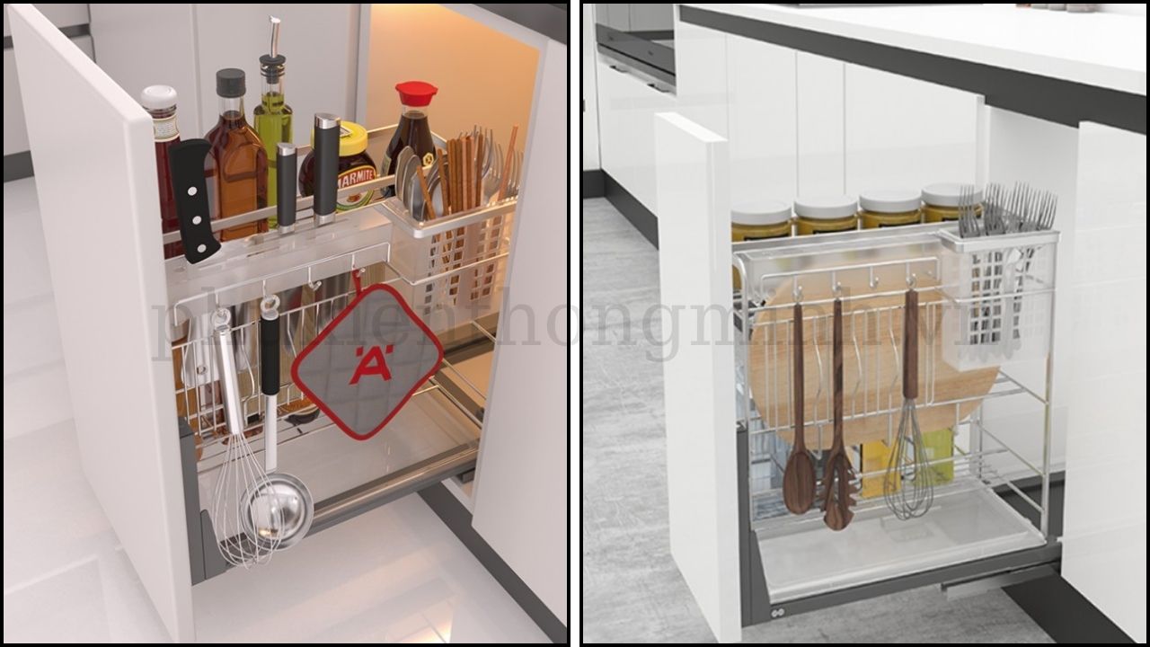 Bộ đựng dao thớt chai lọ Sonata Hafele