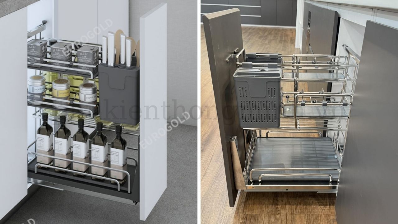 Giá Dao Thớt Inox Nan Oval Eurogold