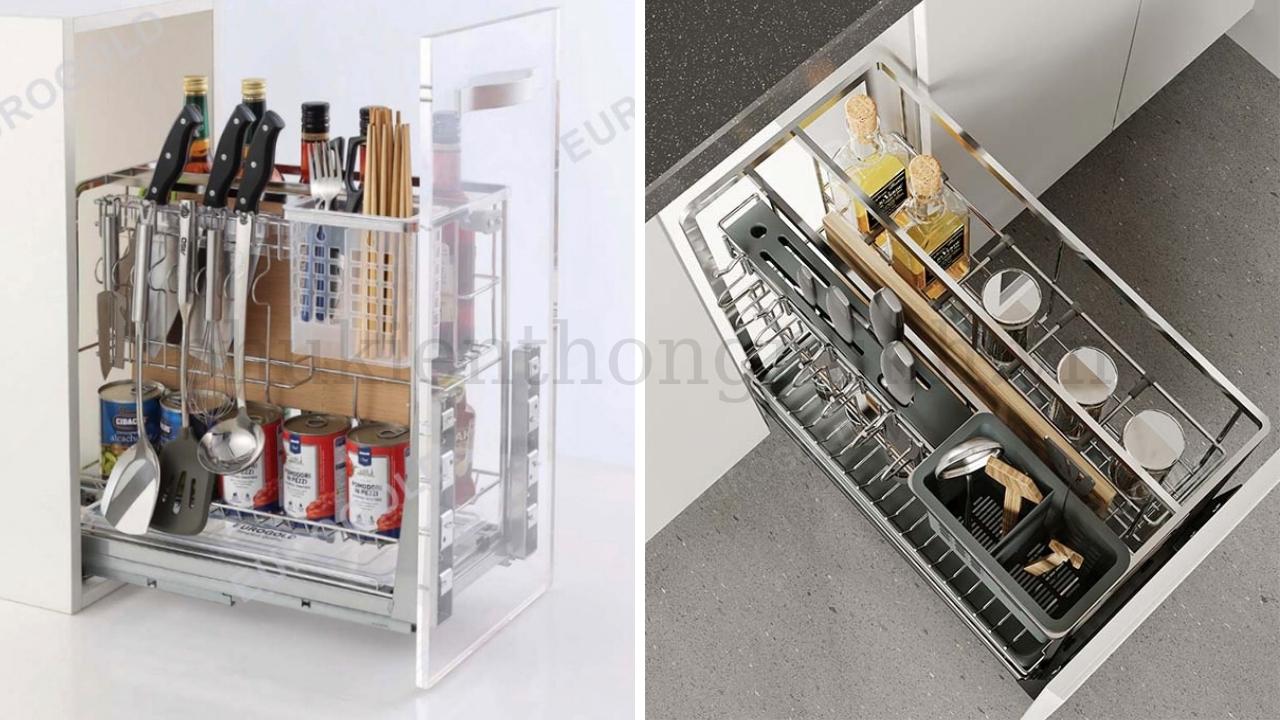 Giá Dao Thớt Khung Rổ Inox Eurogold