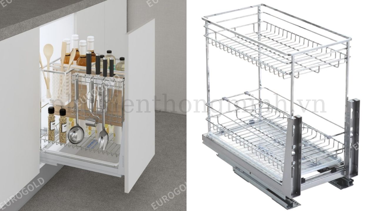 Giá Gia Vị Inox Nan Vuông Eurogold