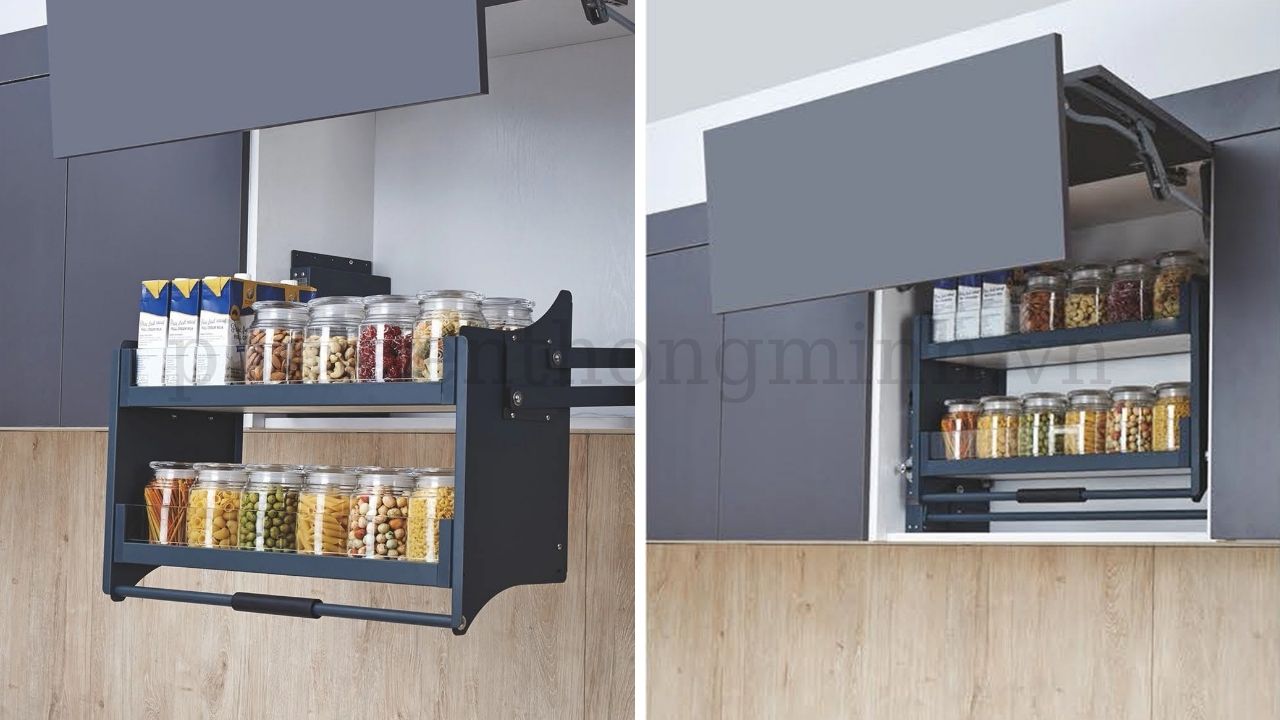 Kệ gia vị dao thớt nâng hạ Fulco