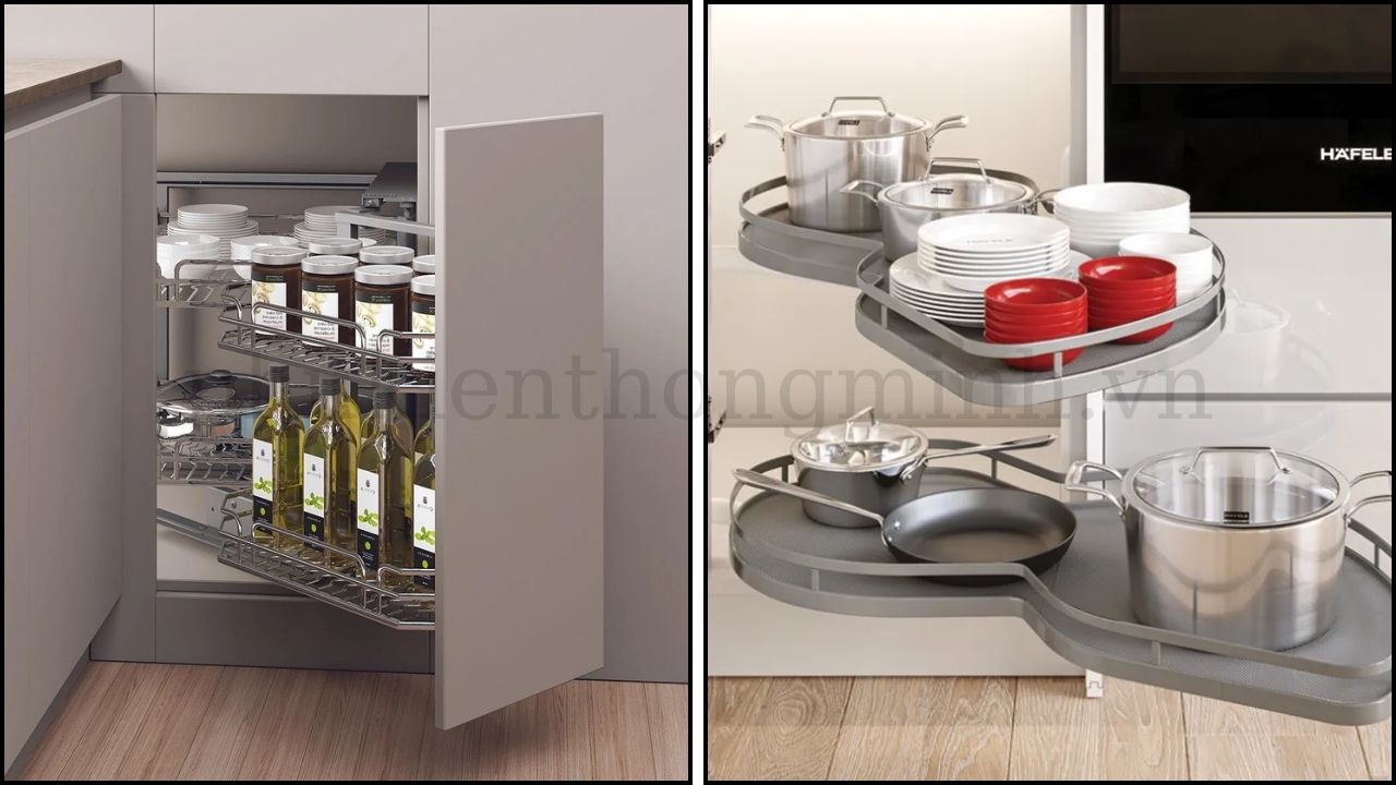 Kệ góc inox Olla Hafele