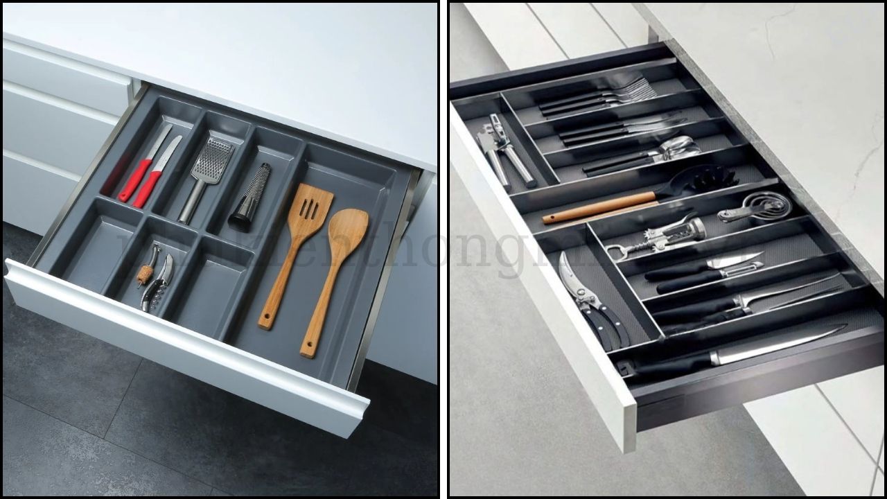 Khay chia muỗng nĩa Classico màu xám Hafele