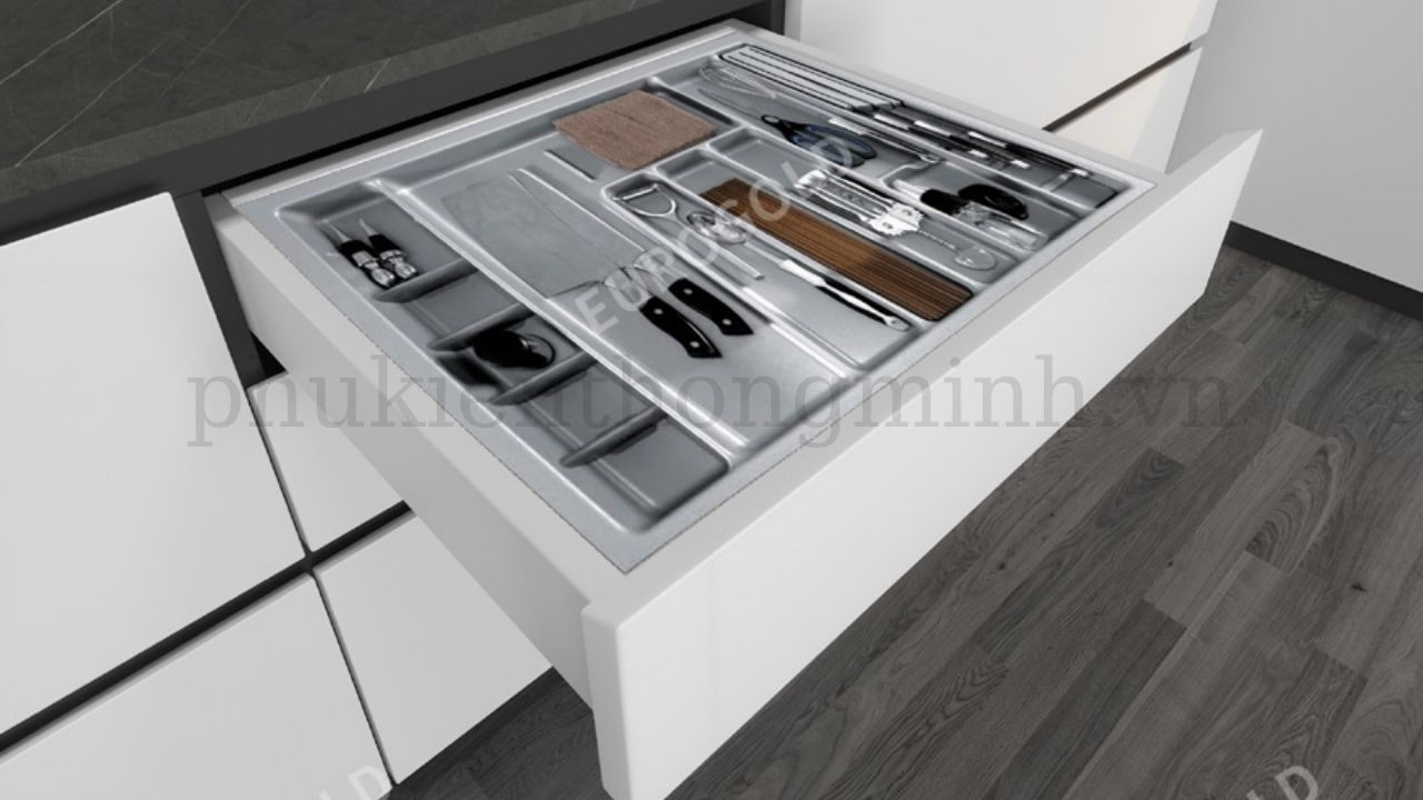 Khay chia muỗng nĩa nhựa cao cấp Eurogold