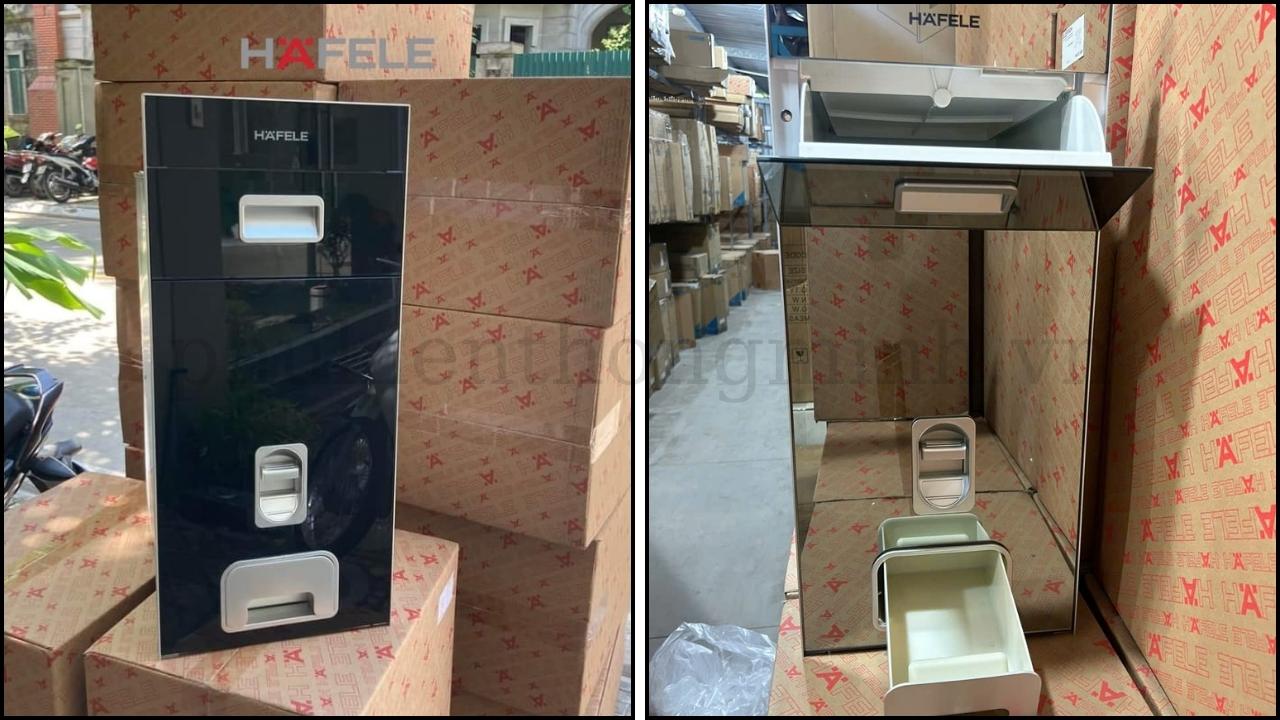 Thùng gạo âm tủ Hafele