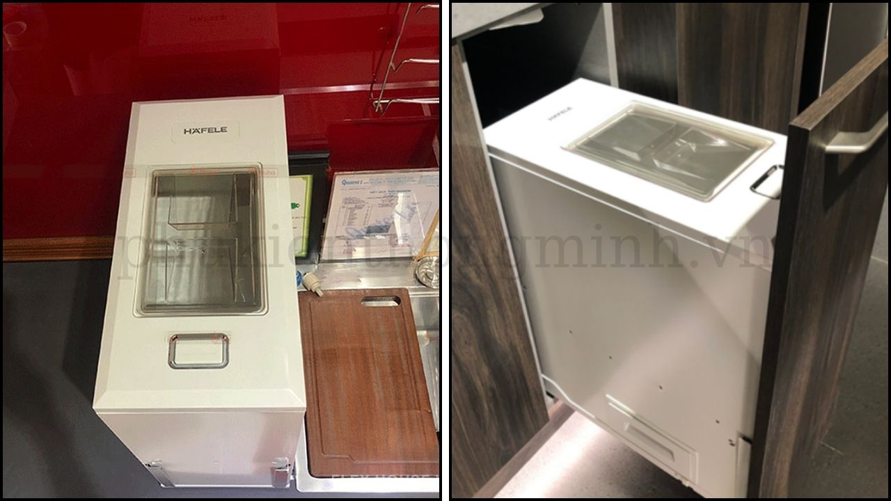 Thùng gạo gắn cánh Hafele
