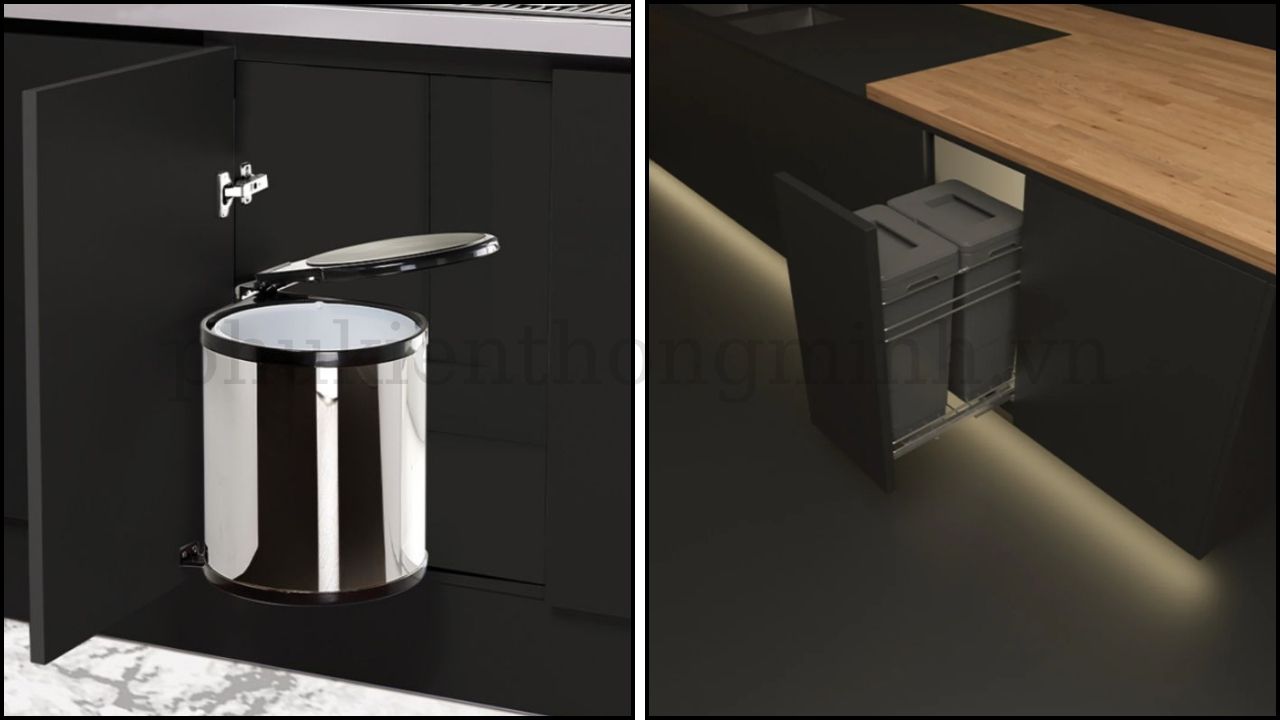 Thùng rác gắn cánh Hafele