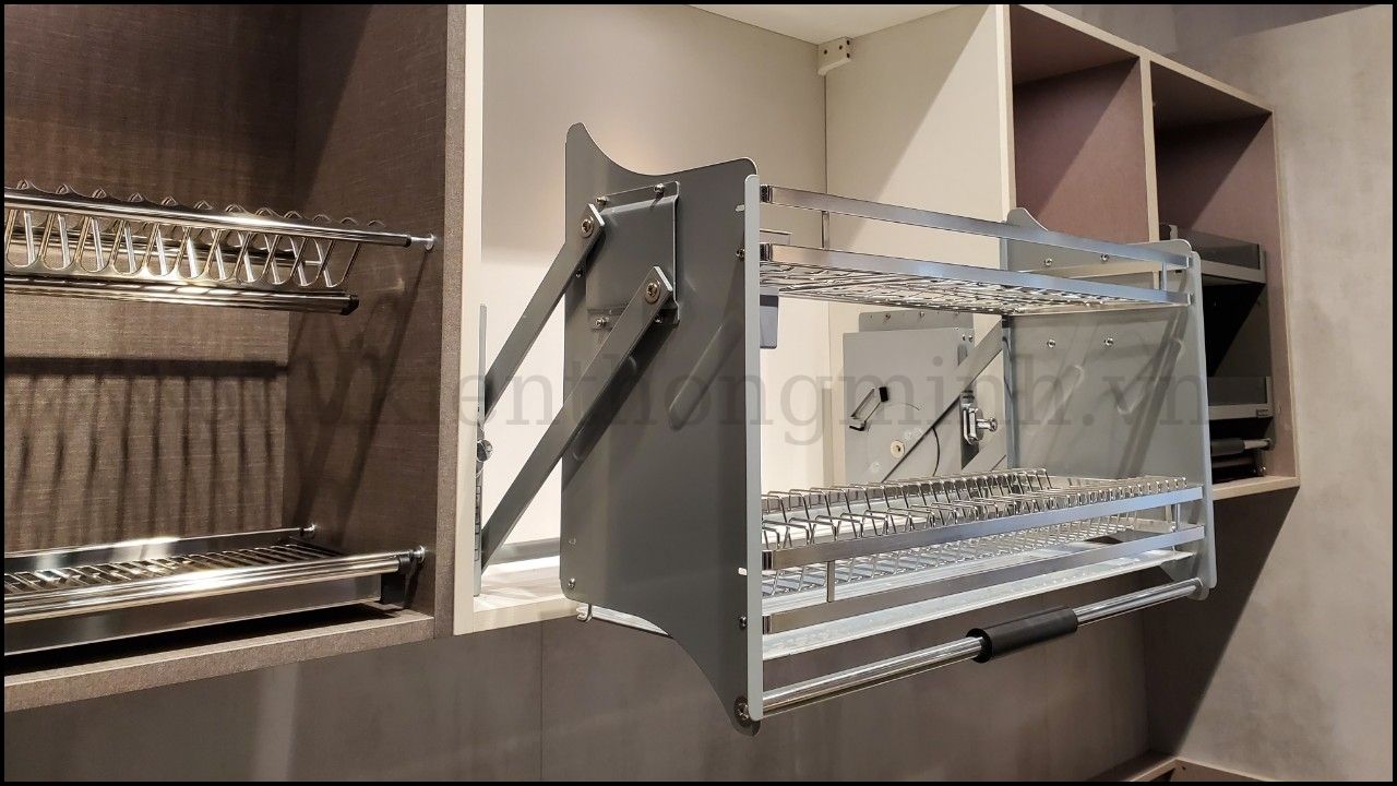 Kệ chén đĩa nâng hạ