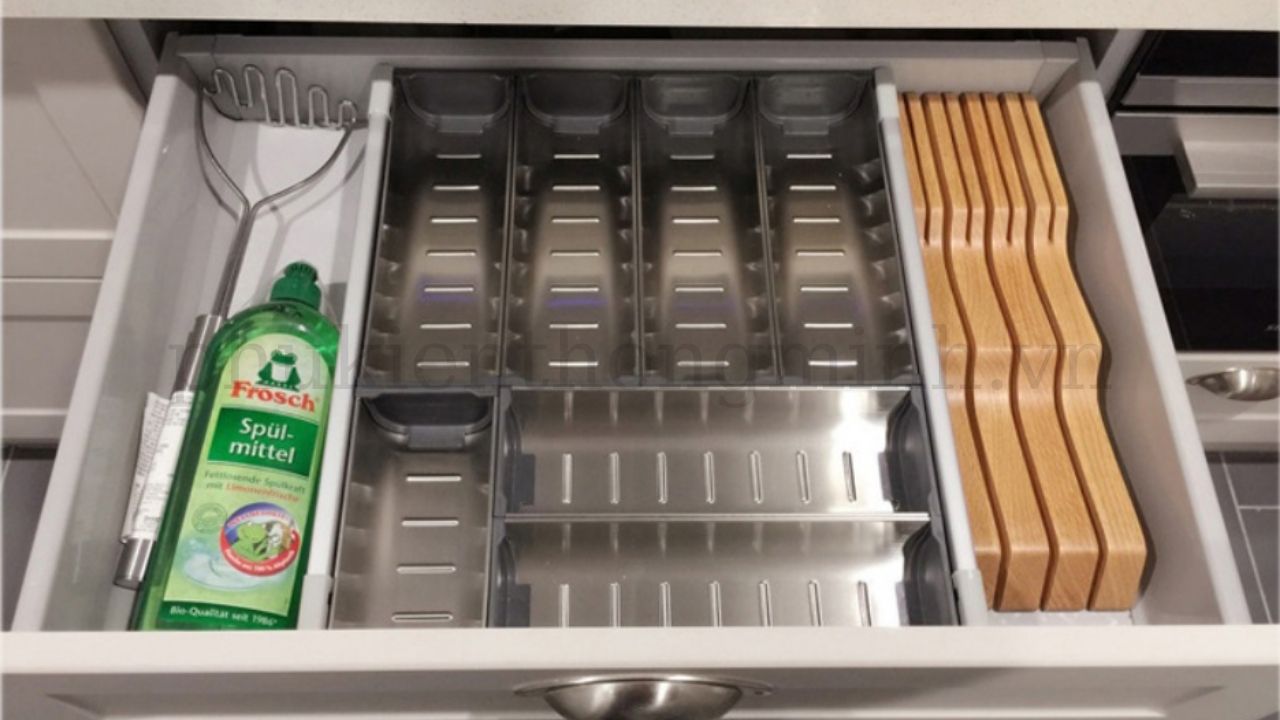 Khay chia muỗng đũa inox 304