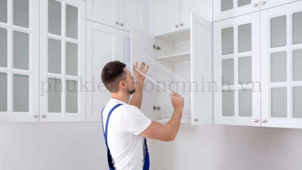 Lắp Kệ Bếp Không Cần Khoan