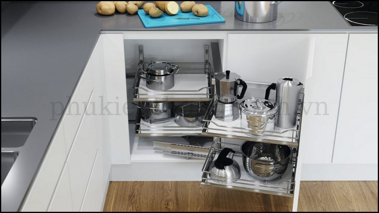 Phụ kiện góc tủ bếp