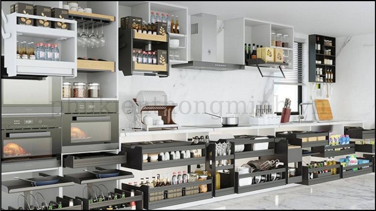 Phụ kiện tủ bếp Eurogold sử dụng nhiều công nghệ đặc trưng