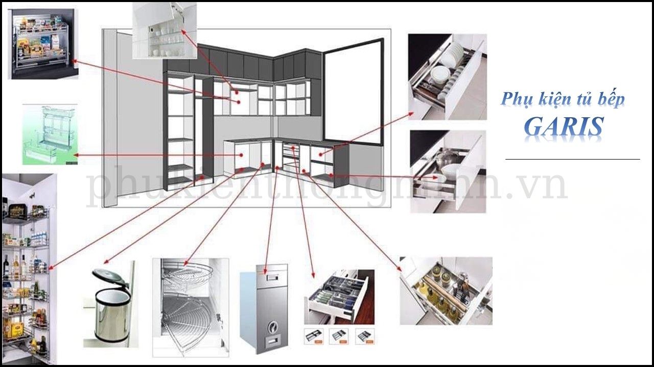 Phụ kiện tủ bếp Garis