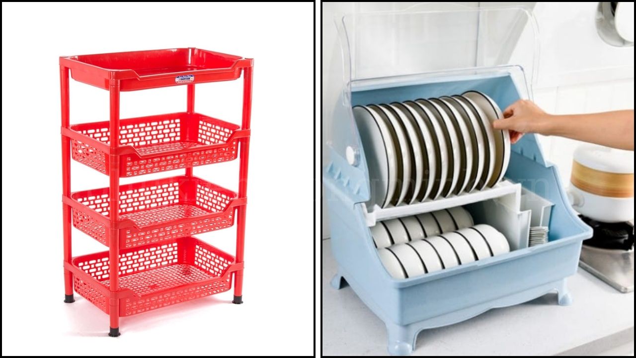 Kệ Chén Đĩa Bằng Nhựa