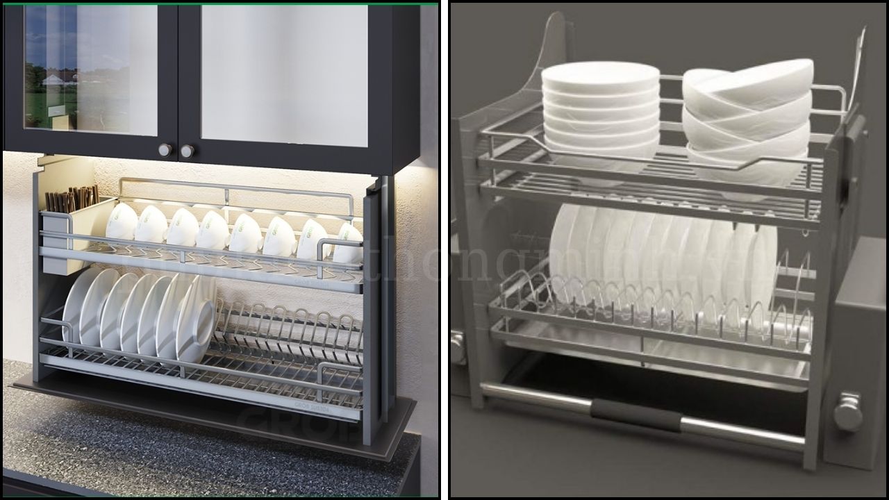 Kệ Chén Dĩa Điều Chỉnh Chiều Cao