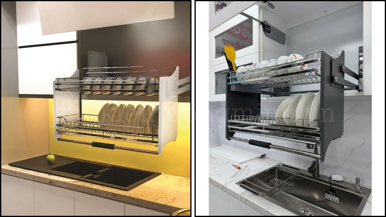 Kệ chén nâng hạ