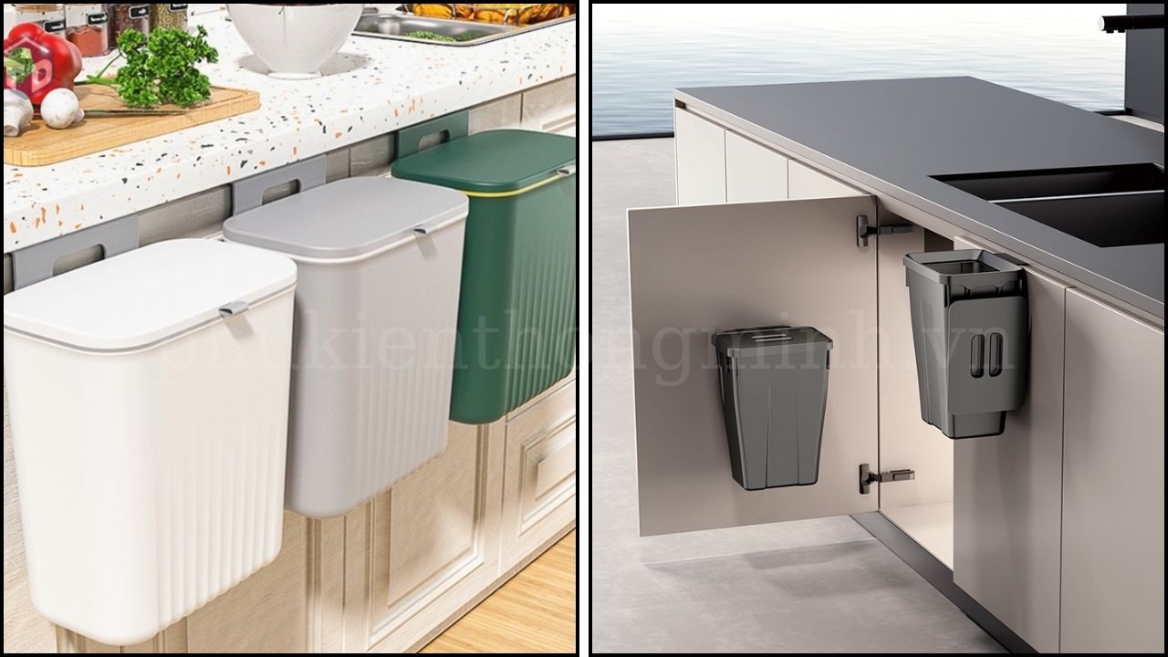 Thùng Rác Treo Cánh Tủ Bếp Ngày Càng Được Ưa Chuộng