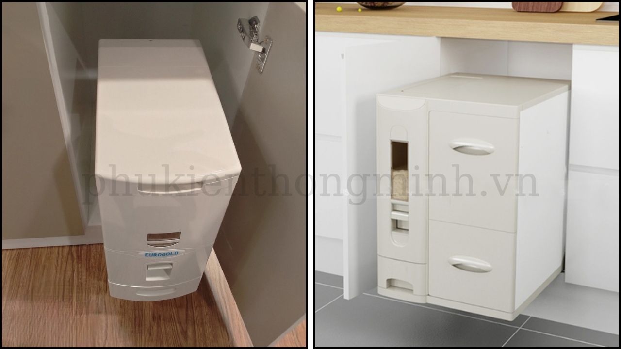 Thùng gạo âm tủ Eurogold