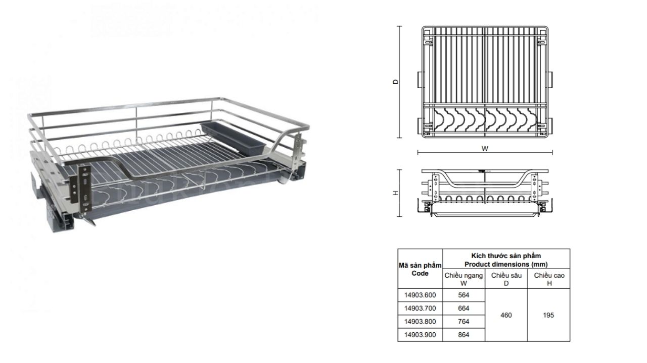 Các Kích Thước Phổ Biến Của Giá Xoong Nồi Vickini