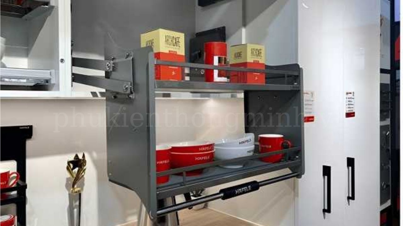 Cấu tạo và chất liệu của giá bát nâng hạ Hafele