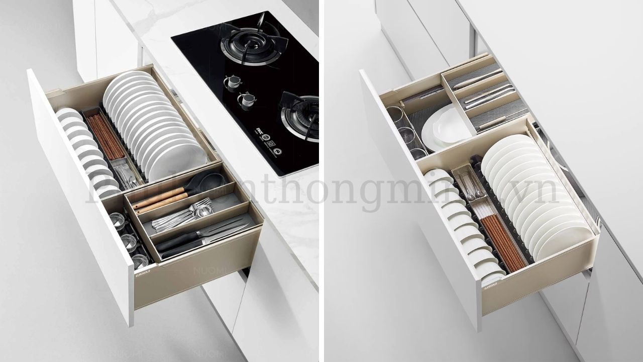 Giá Bát Đĩa Hộp Nhôm Eurogold Màu Champagne