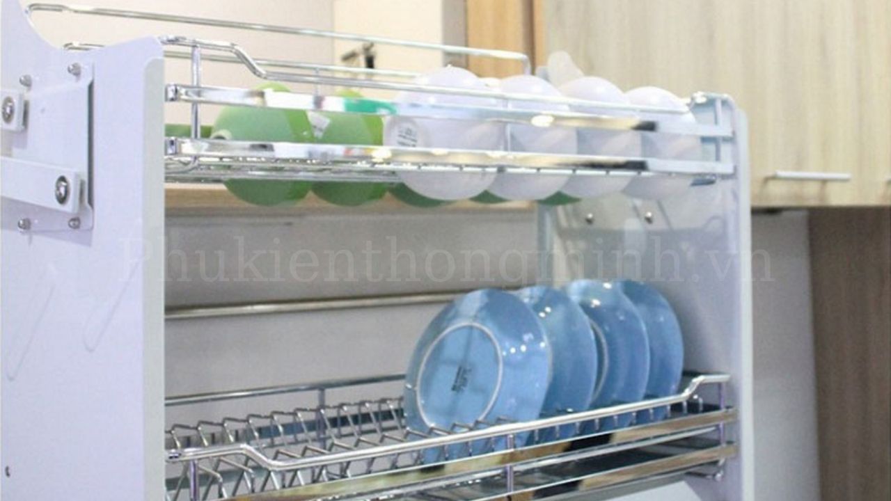 Giá Bát Nâng Hạ Inox 201 Eurogold