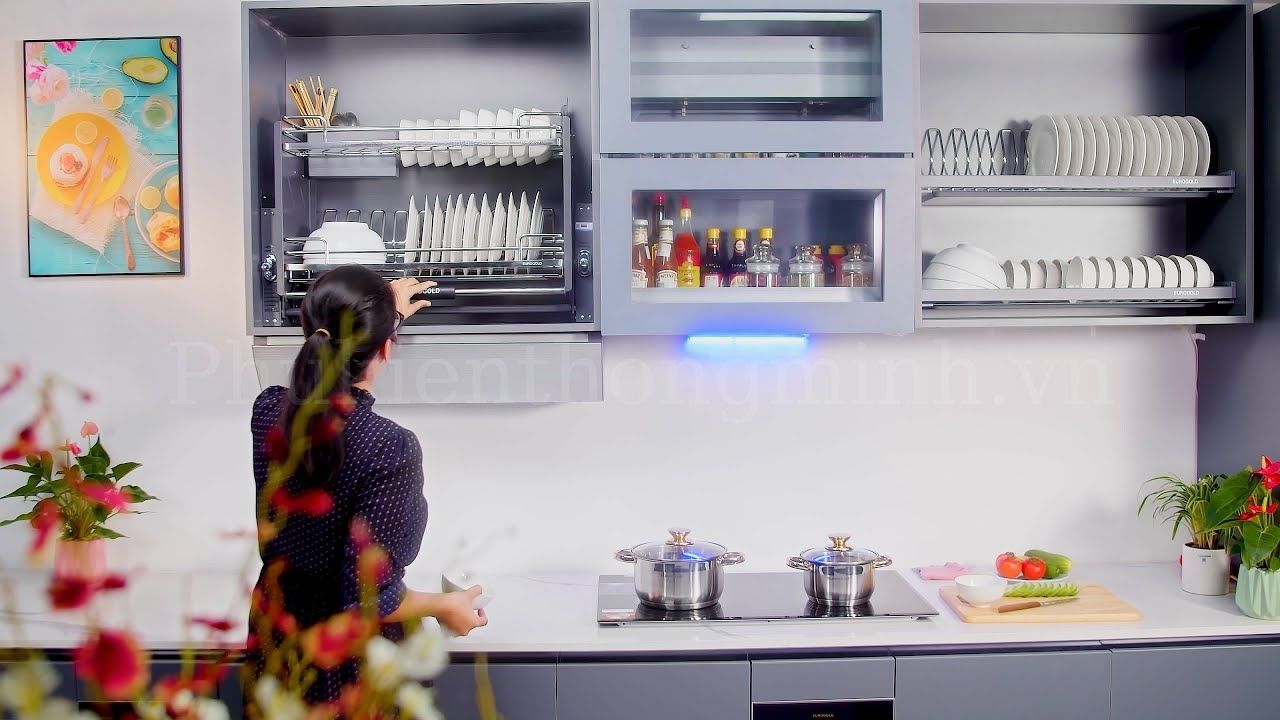 Giá Bát Nâng Hạ Thủ Công Eurogold