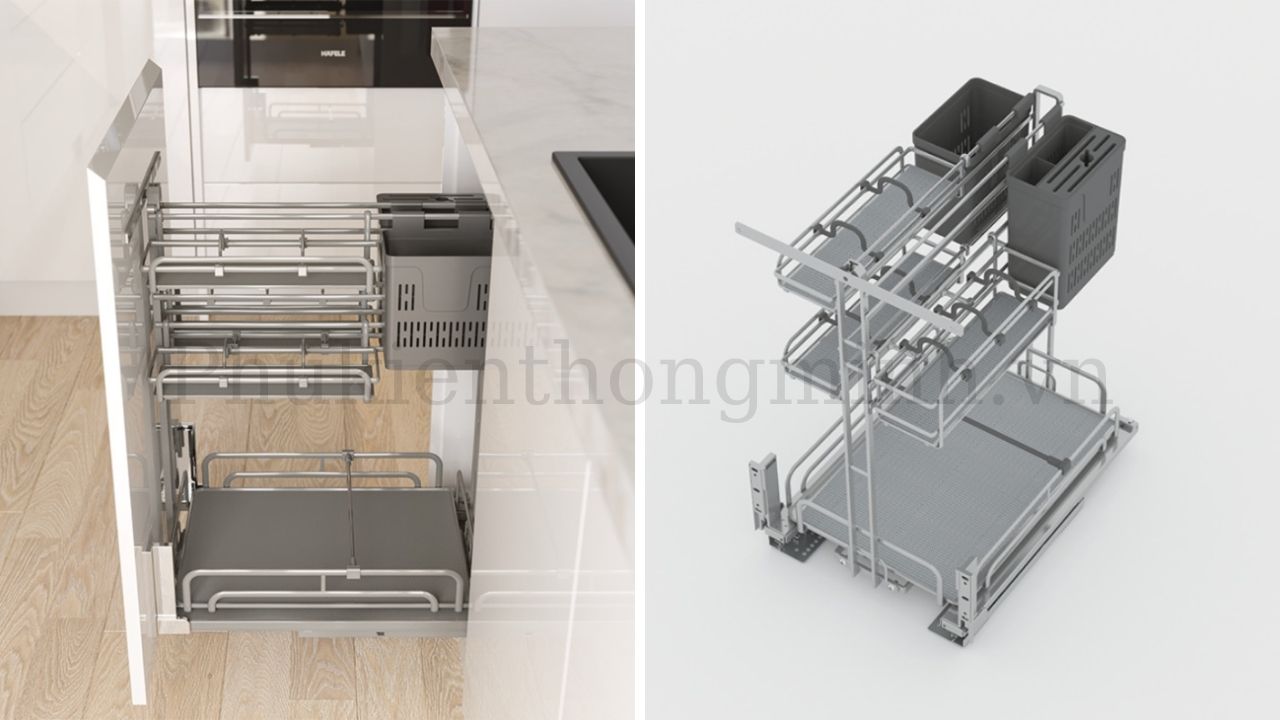 Giá Dao Thớt Hafele Omero Multi 300mm Kosmo 595.00.803