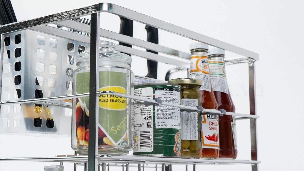 Giá Đựng Chai Lọ – Dao Thớt Đa Năng Nan Vuông Fulco FC09-01