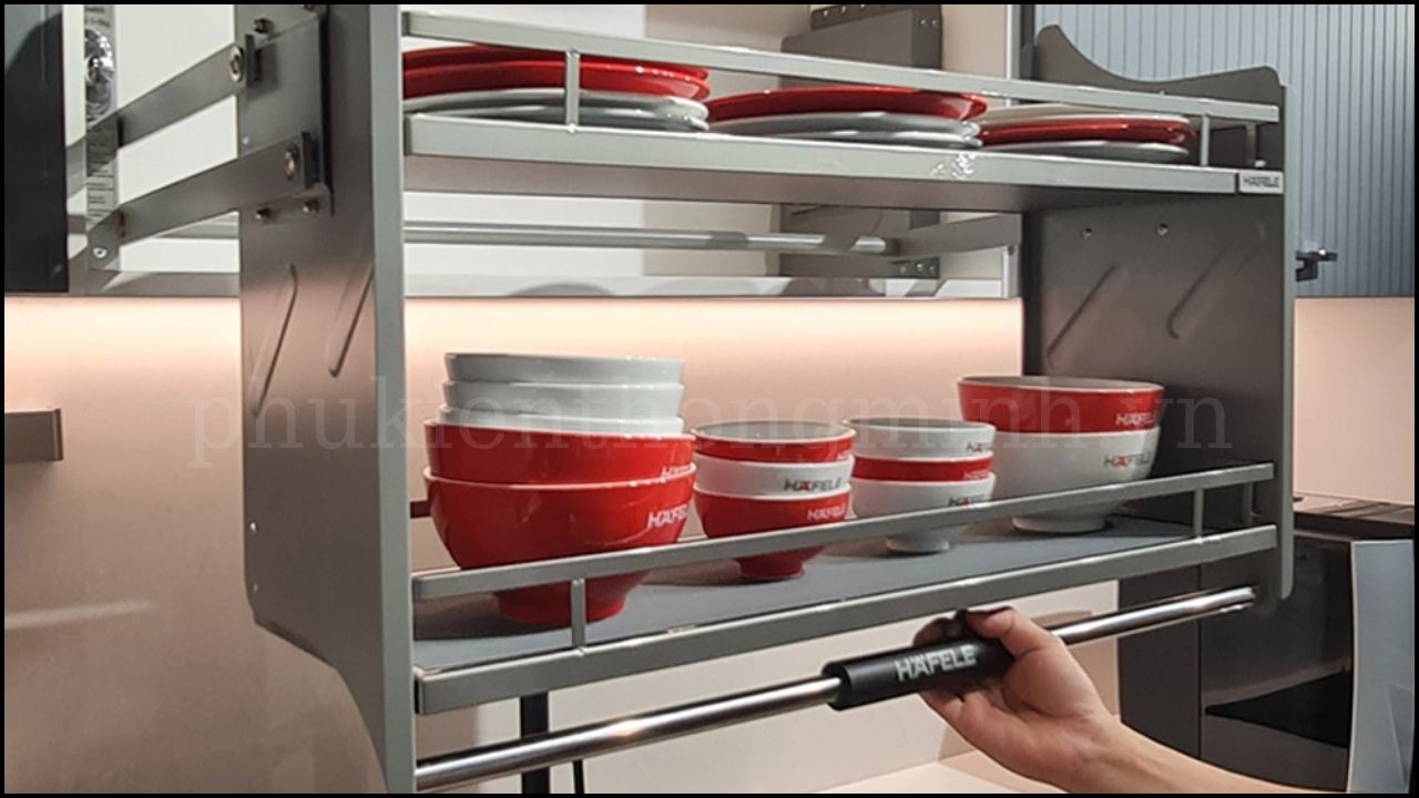 Giá bát Hafele – Sắp xếp chén bát gọn gàng, khoa học