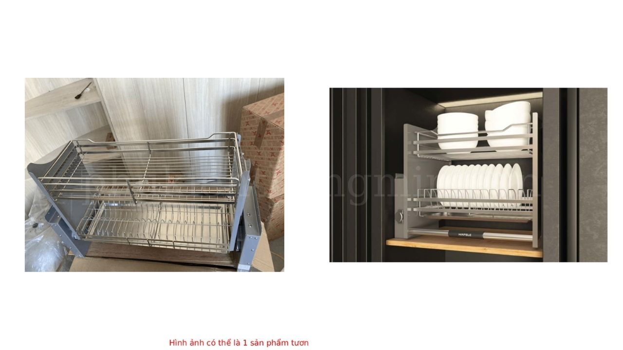 Giá bát nâng hạ Hafele 700mm Lento Hafele 504.76.020 (Thiết Kế Lưới Dẹt)